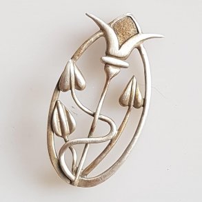  Vintage broche i slv