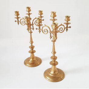 EA Naesman kandelaber i bronze