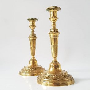 Franske empire lysestager i bronze fra ca. 1880