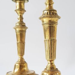 Franske empire lysestager i bronze fra ca. 1880