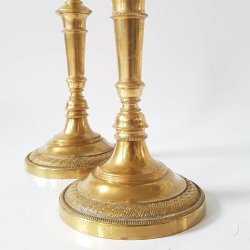  Franske empire lysestager i bronze fra ca 1900