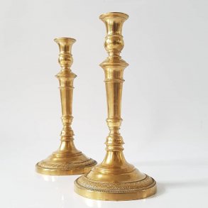  Franske empire lysestager i bronze fra ca 1900