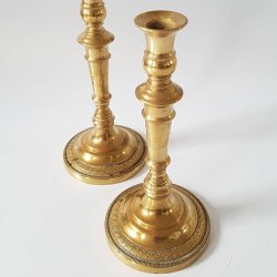  Franske empire lysestager i bronze fra ca 1900