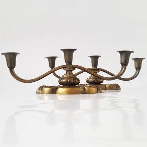 Vintage lysestager i bronze