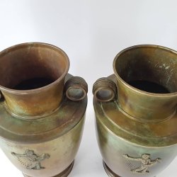 Art Deco bronze vaser/gulvvaser fra ORIO