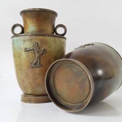 Art Deco bronze vaser/gulvvaser fra ORIO