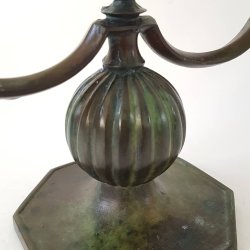Art Deco bronze lysestager fra GAB No.110
