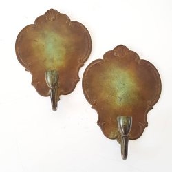 Art Deco v�glysestager i bronze fra GAB No.60