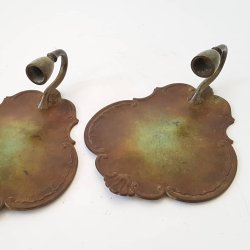Art Deco v�glysestager i bronze fra GAB No.60