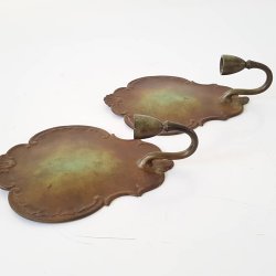 Art Deco v�glysestager i bronze fra GAB No.60