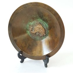 Art Deco bronze skl/fad fra Tinos Bronze