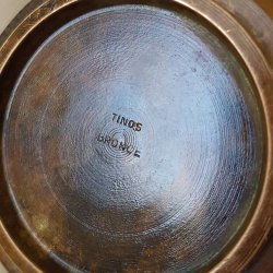 Art Deco bronze skl/fad fra Tinos Bronze