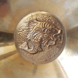 Art Deco bronze skl/fad fra Tinos Bronze