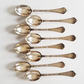 Antik Rokoko middagsskeer i s�lvplet