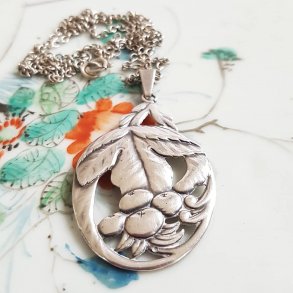 Art Deco vedhng i slv  ( Dansk Guldsmeds Slvvarefabrik )