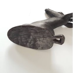 Antilope hoved udskret i tr (Ibenholt ?)