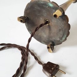 Art Deco bordlampe udfrt i bronze