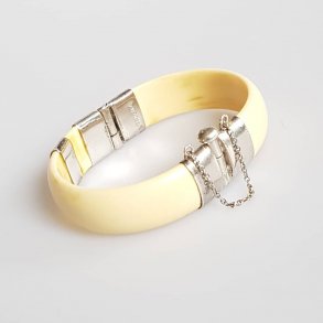 Vintage GIFA armbnd i ben og slv