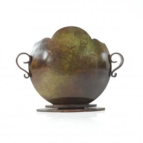 Art Deco HF ILDFAST  bronze vase 