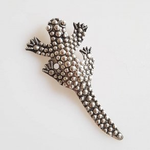 Vintage broche i slv