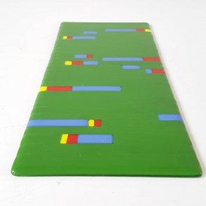 Unik glaskunst bakke/borddekoration