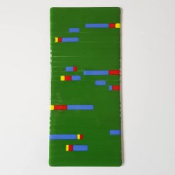 Unik glaskunst bakke/borddekoration