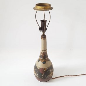 L.Hjorth Bornholm keramik bordlampe