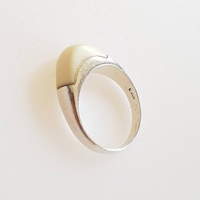 Retro ring i slv og ben