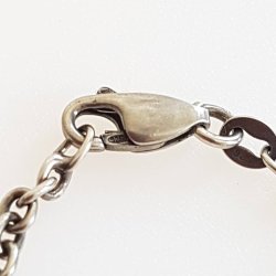 Retro halskde i sterling slv med 6 flotte ferskvandsperler