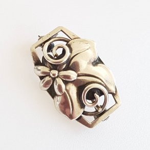 Vintage broche i slv