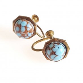 Vintage reskruer med turkis