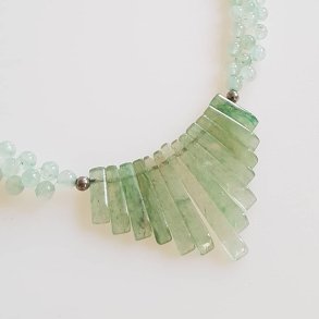 Art Deco halskde i jade