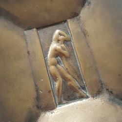 Art deco bronze skl GAB No.18