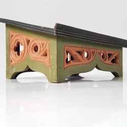 Gammel bogholder/bogsttte i bemalet tr