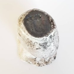 Rakubrndt keramik vase