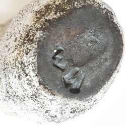 Rakubrndt keramik vase