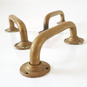 Vintage greb i patineret messing