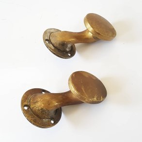 Vintage par drgreb / portgreb i massiv messing