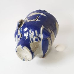 STOR retro sparegris i keramik