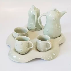 Keramik te/kaffe st for 2 personer