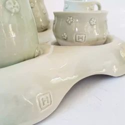 Keramik te/kaffe st for 2 personer