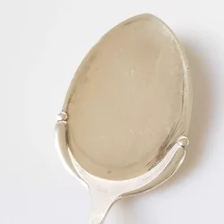 Rosen kagespade / smrrebrds ske i tre trnet slv