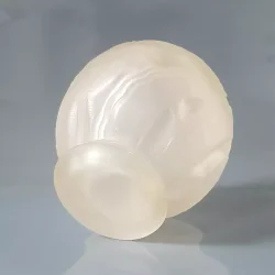 Art Deco vase i frosted glas