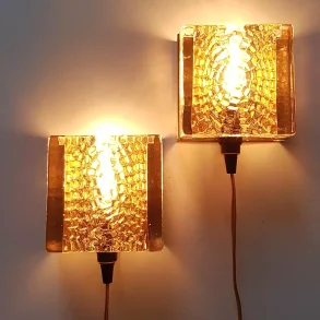 Vitrika Kalmar vglamper i glas og messing