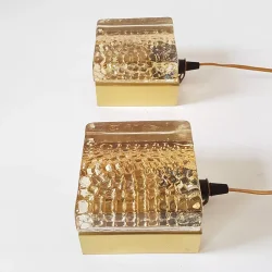 Vitrika Kalmar vglamper i glas og messing