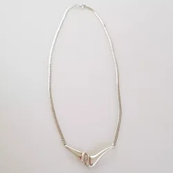 Retro halssmykke i slv