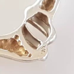 Retro halssmykke i slv