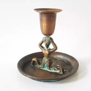 Art Deco NJ �G (Nilson og Johansson) bronze lysestage