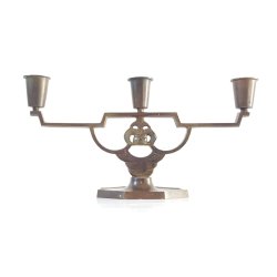 Art Deco bronze lysestage GAB No. 240