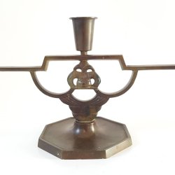 Art Deco bronze lysestage GAB No. 240